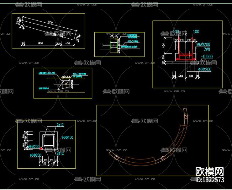 售楼处屋顶花园cad施工图下载（渲染图3）