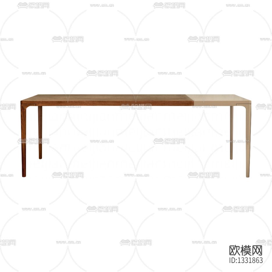 北欧简约实木餐桌下载