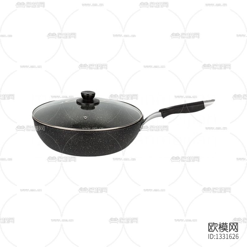 现代简约金属平底锅