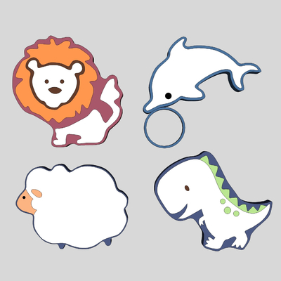  北欧儿童动物吸顶灯su模型 