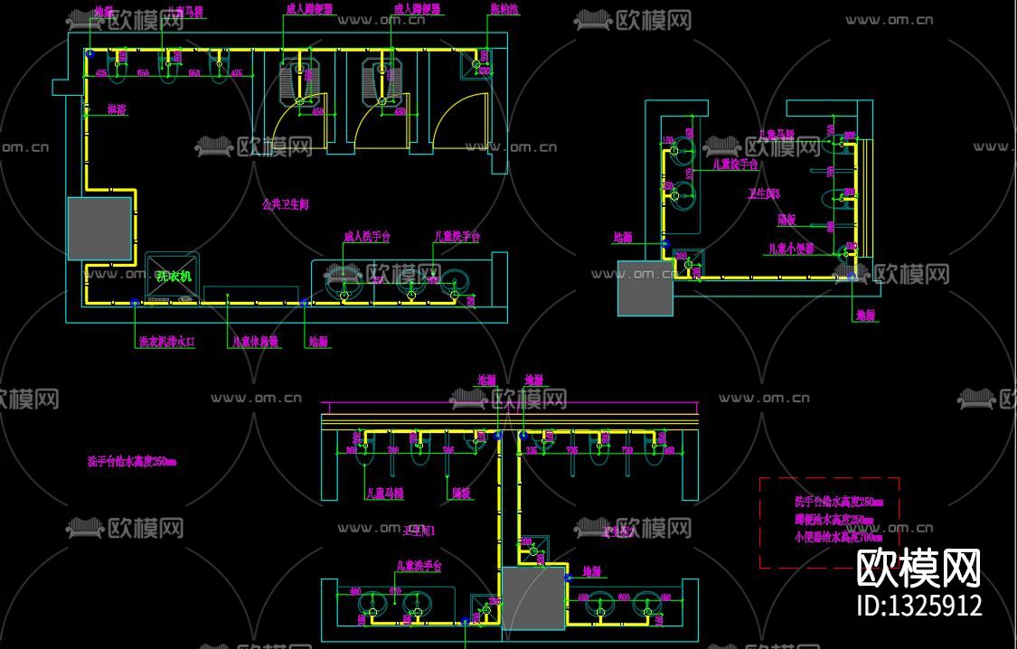 幼儿园cad施工图下载（渲染图9）