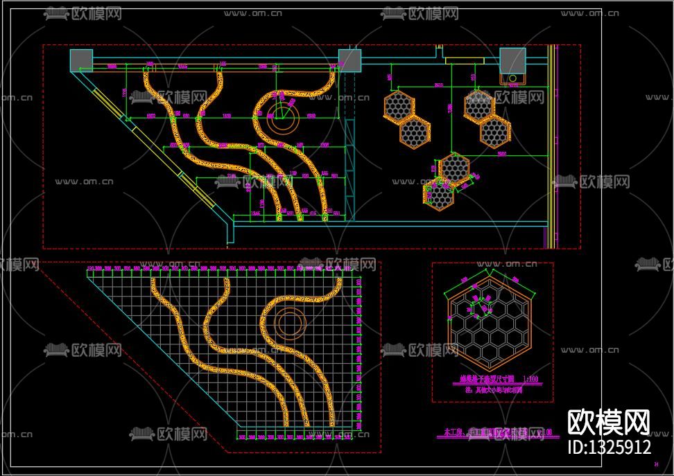 幼儿园cad施工图下载（渲染图2）