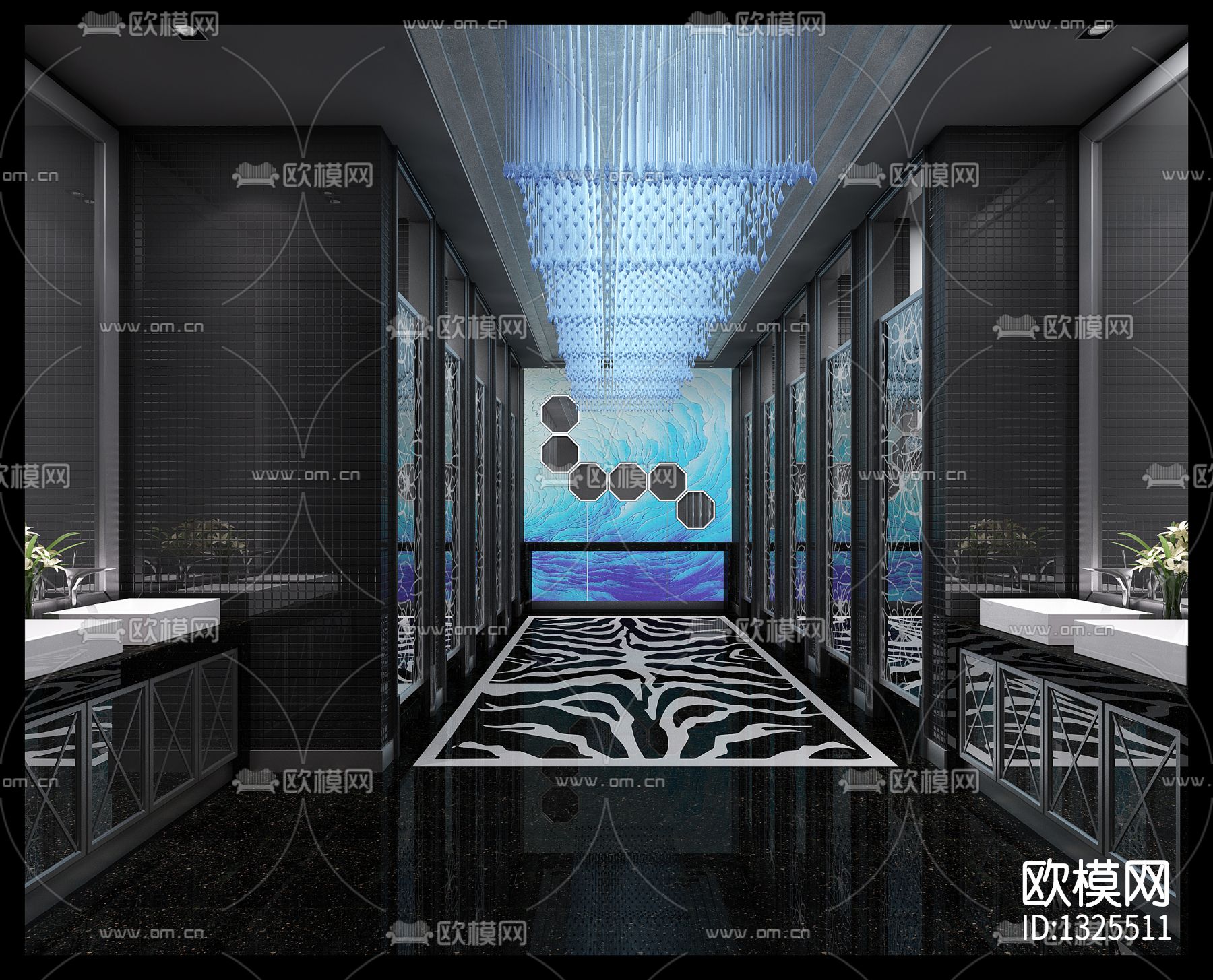 酒吧cad施工图下载（渲染图9）