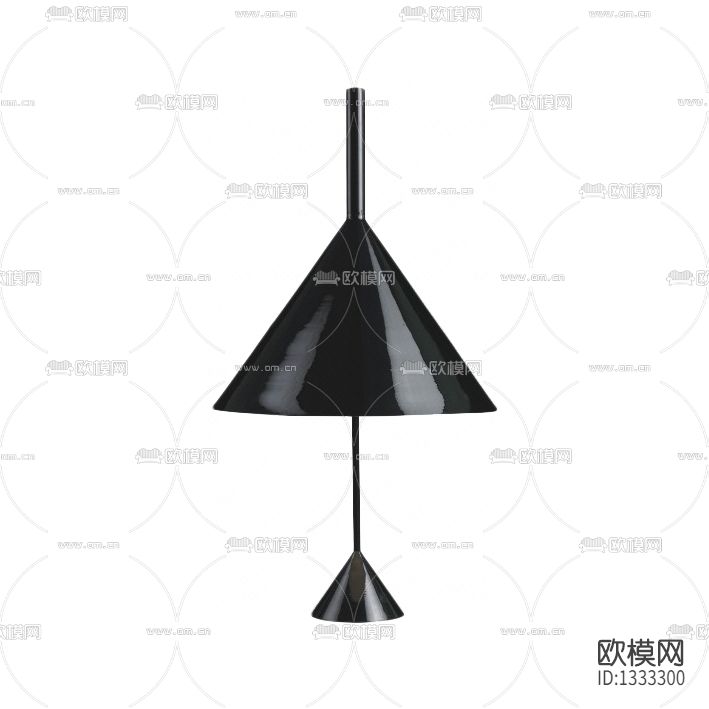 现代极简金属台灯下载