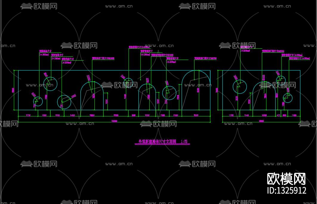 幼儿园cad施工图下载（渲染图7）