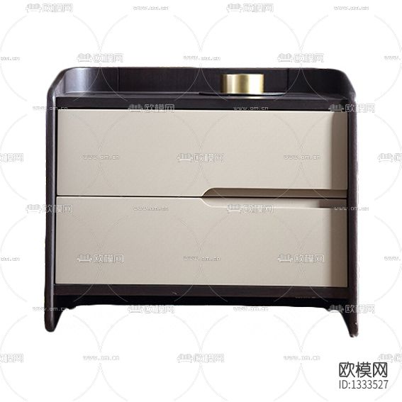 现代轻奢实木床头柜下载