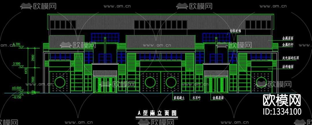 新中式别墅下载（渲染图7）