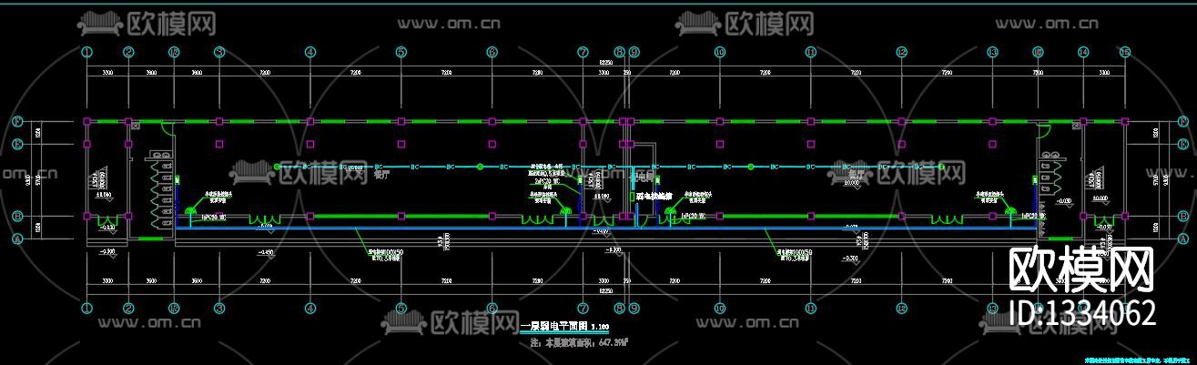 某学生宿舍楼配电系统图
