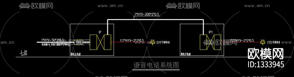 办公室弱电施工图