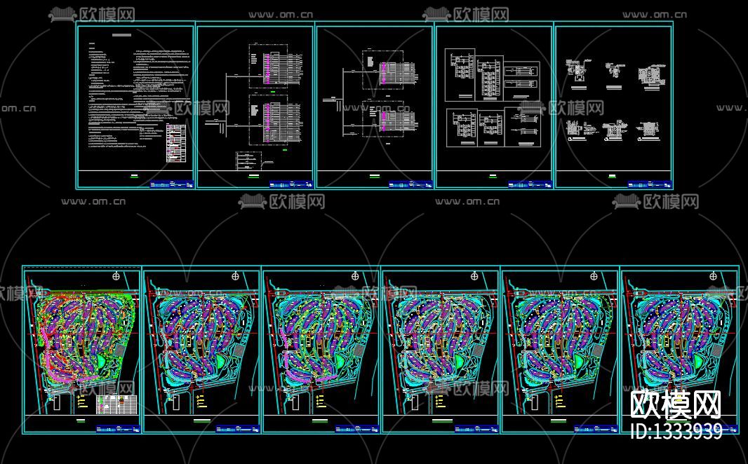 大型园区室外照明全套图纸下载（渲染图7）