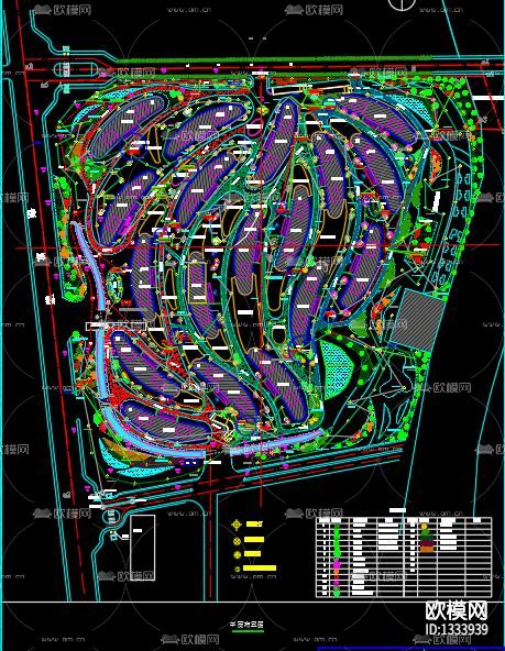 大型园区室外照明全套图纸下载（渲染图1）