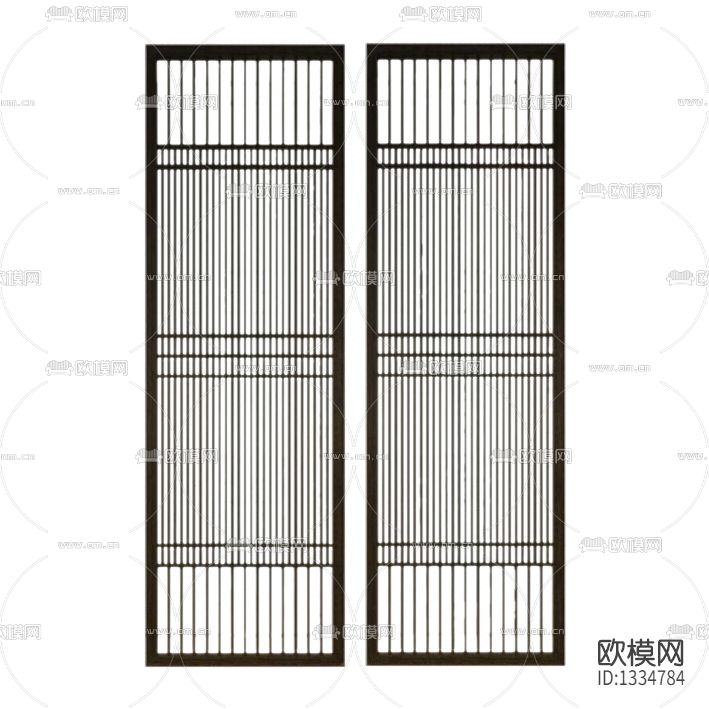 新中式简约实木屏风下载