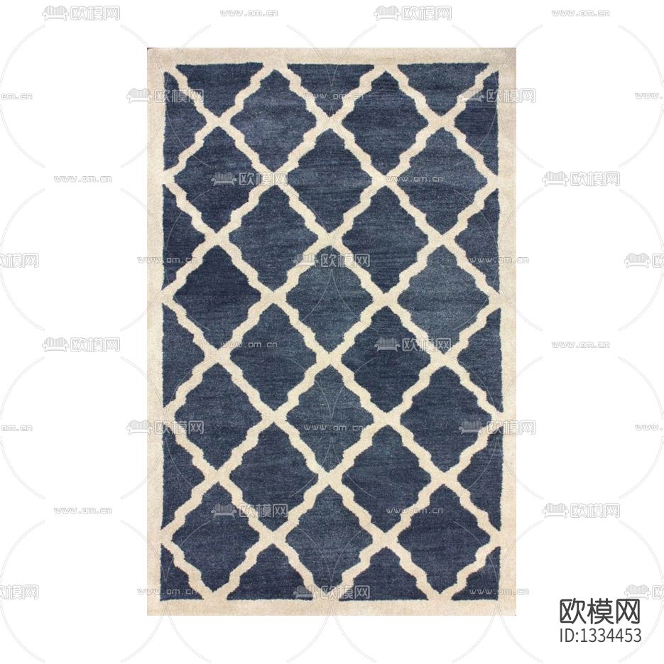 新中式简约布艺地毯下载