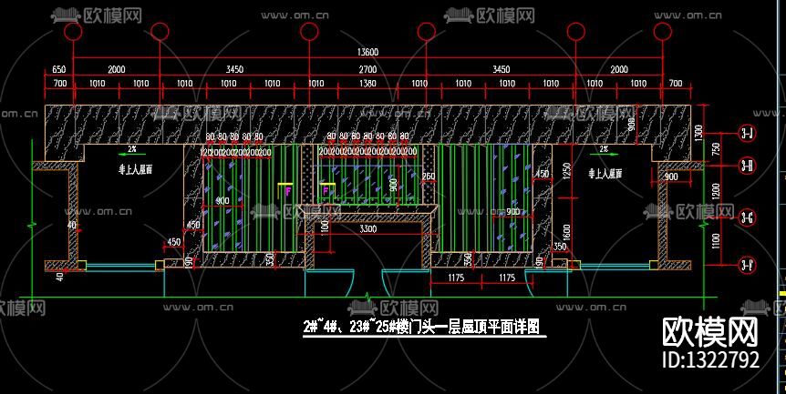 公馆门头图纸下载（渲染图4）