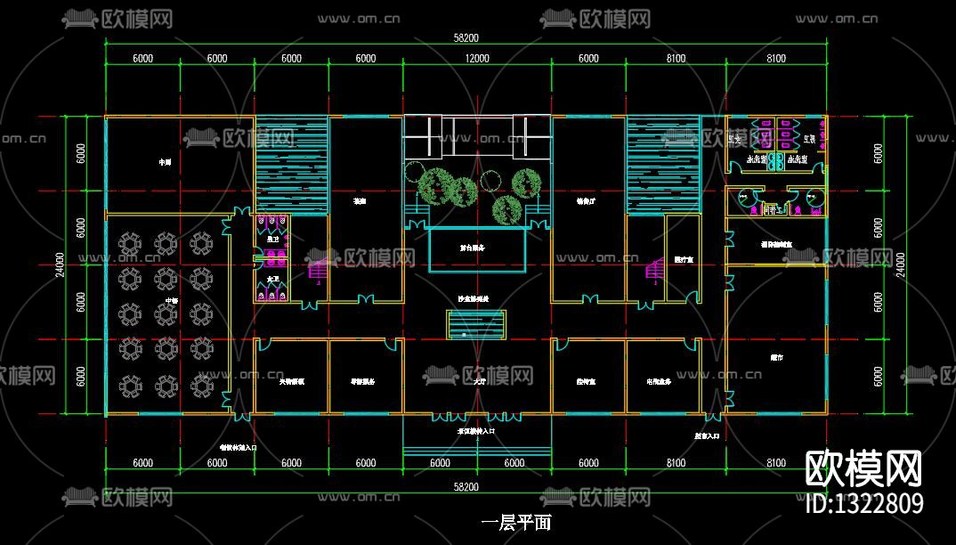 游客中心方案下載(渲染圖1)