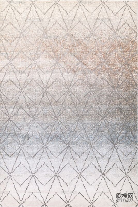 北欧简约几何线条布艺地毯下载