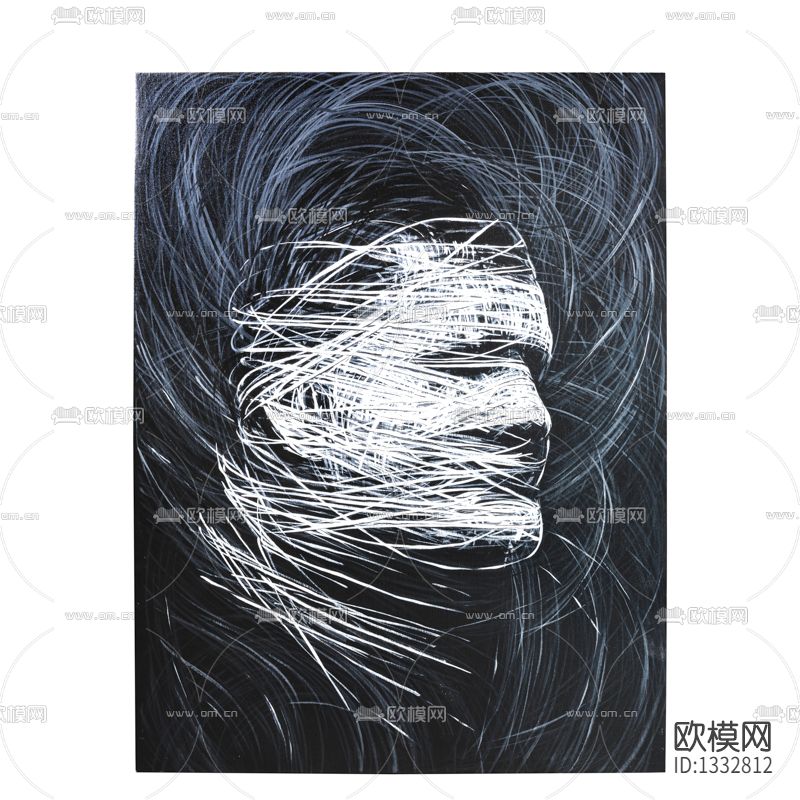 现代极简挂画下载（渲染图6）