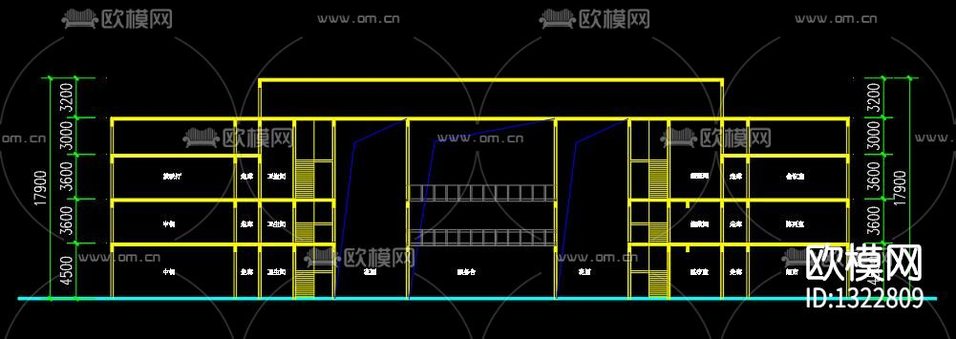 游客中心方案下載(渲染圖8)