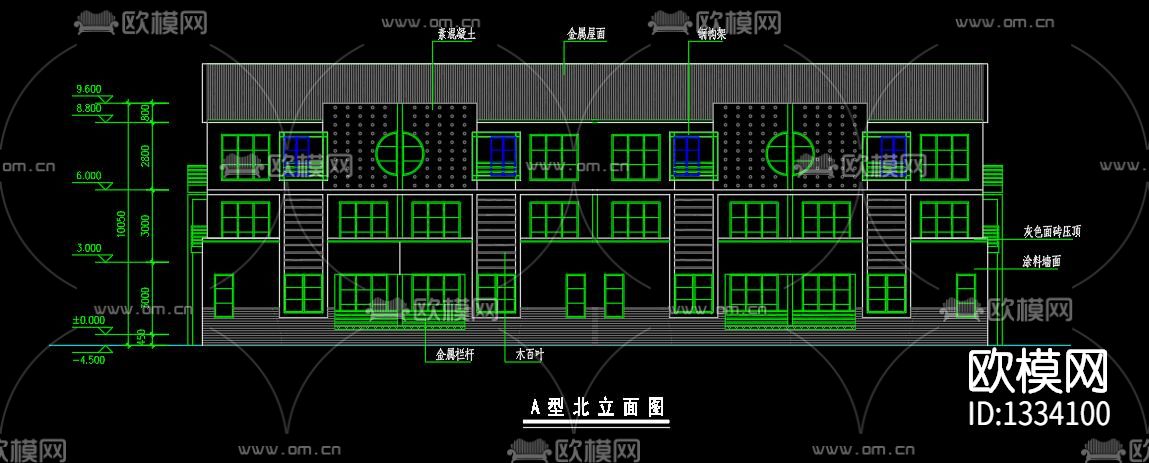 新中式别墅下载（渲染图8）