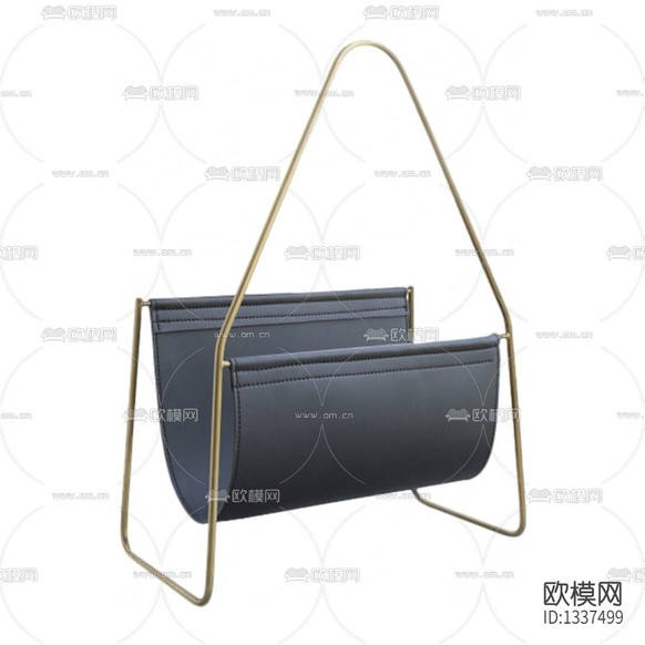 現(xiàn)代極簡金屬皮革書架下載