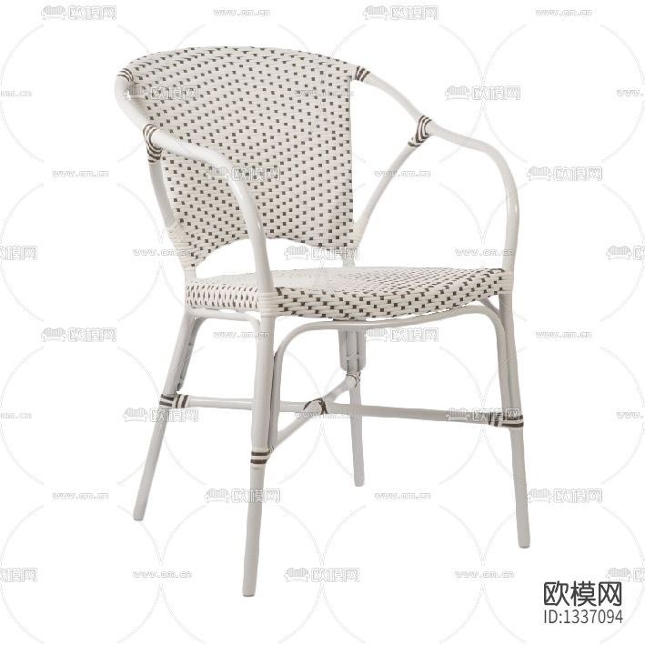 现代简约金属布艺单人户外休闲椅下载