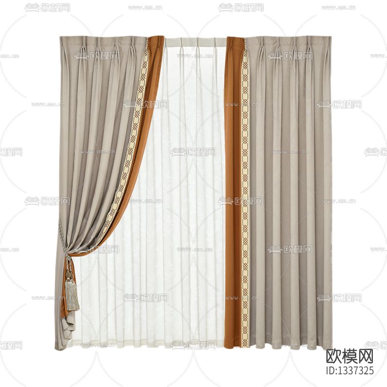 现代轻奢布艺遮光窗帘