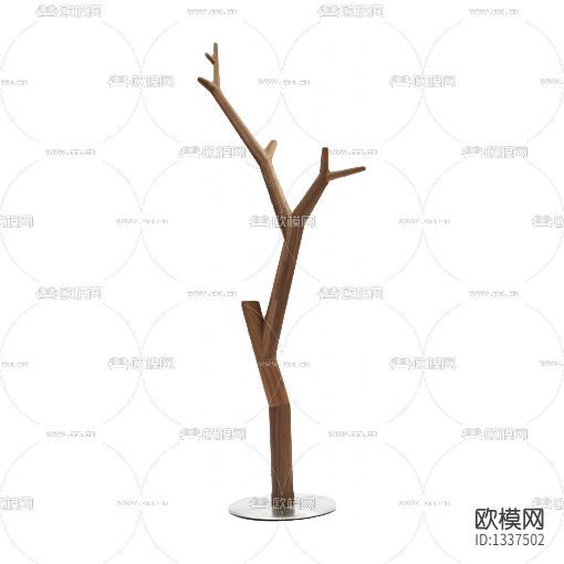 北欧简约实木衣帽架下载