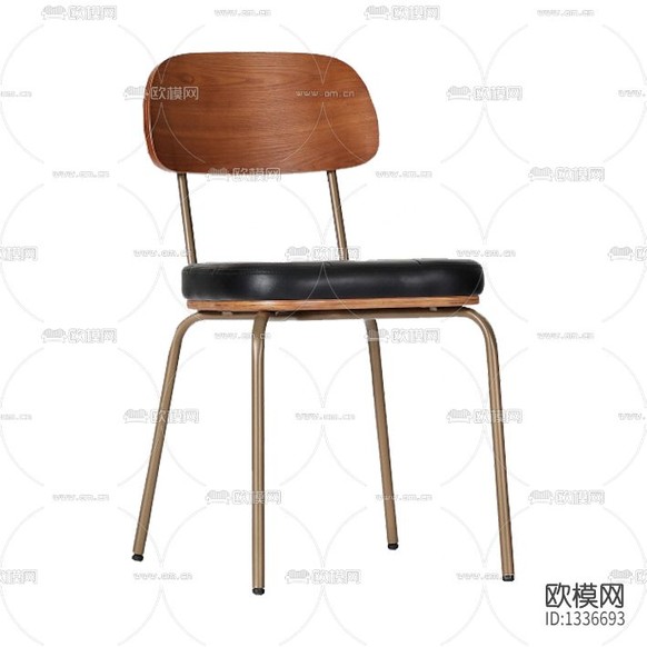 美式经典复古实木铁艺餐椅下载