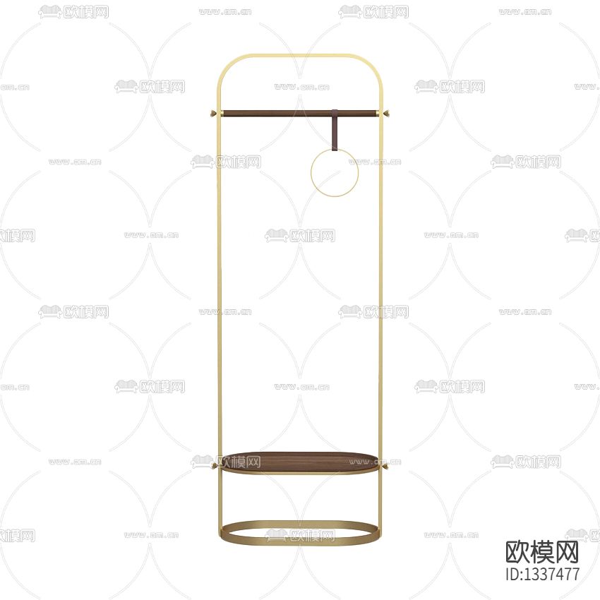 现代轻奢金属衣帽架下载
