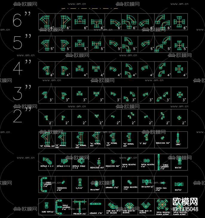 水利机电cad图库下载（渲染图6）