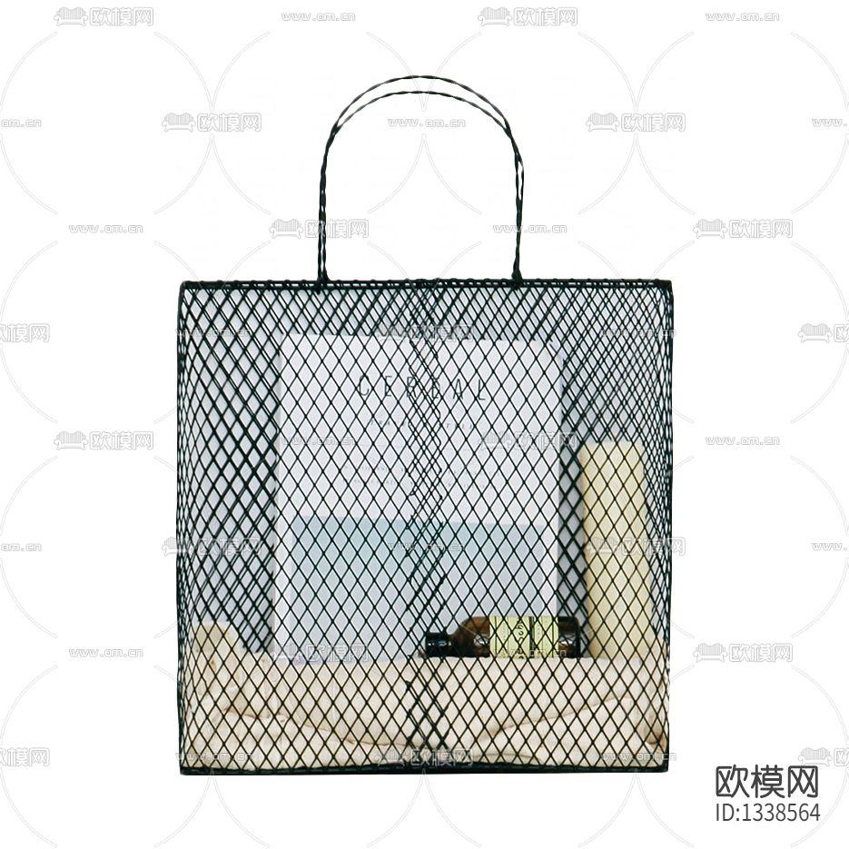 北欧简约铁艺收纳篮