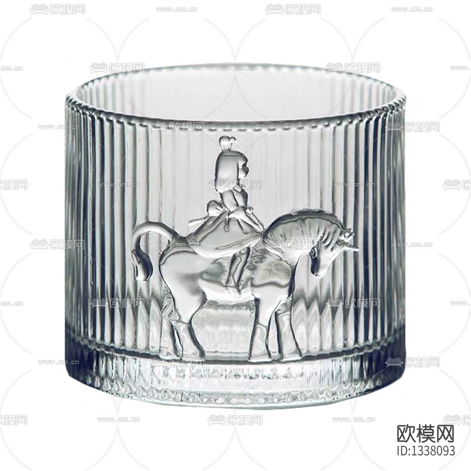 现代简约夜行独角兽流光杯下载