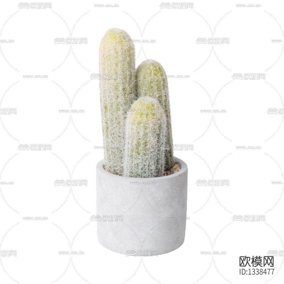 北欧简约陶瓷花瓶仙人掌盆栽