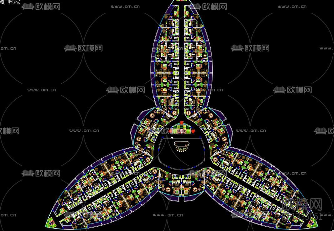 某风景区规划cad施工图下载（渲染图9）