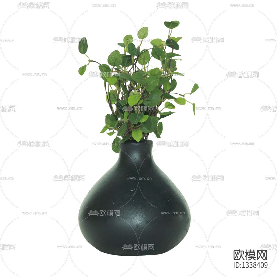 北欧简约陶瓷花瓶摆放绿植