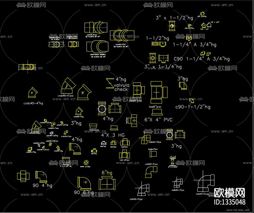水利机电cad图库下载（渲染图3）