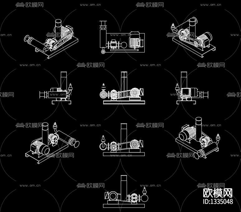 水利机电cad图库下载（渲染图7）