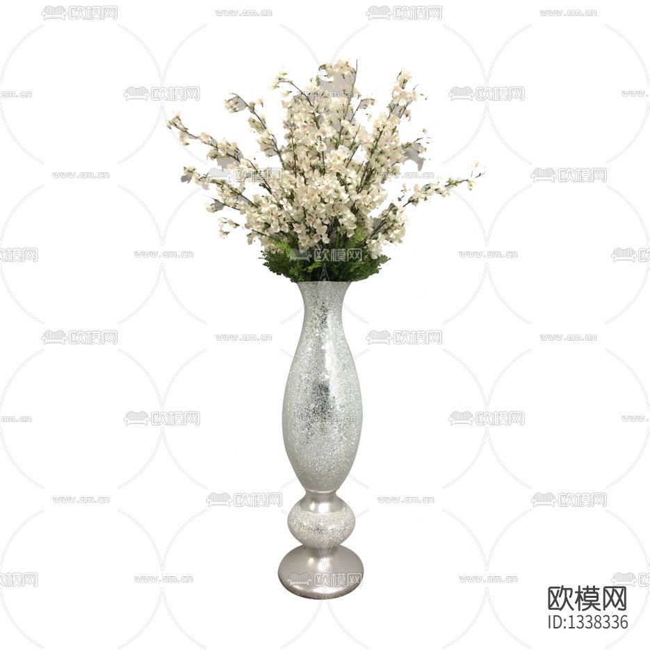 现代轻奢铁艺花瓶摆放花艺下载