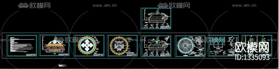 穹頂結(jié)構(gòu)cad施工圖下載(渲染圖10)