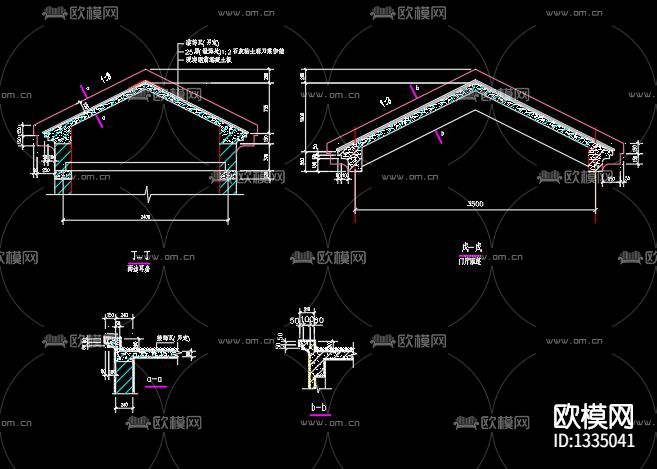 二层办公楼cad施工图下载（渲染图8）