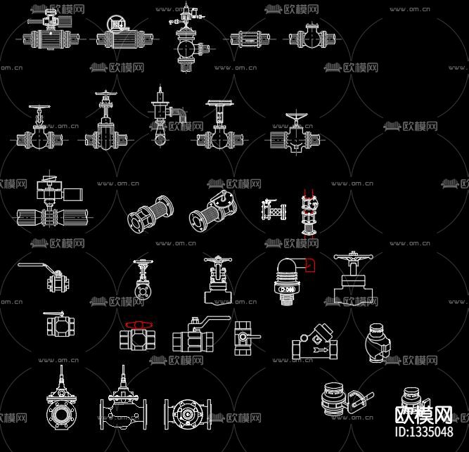 水利机电cad图库下载（渲染图8）