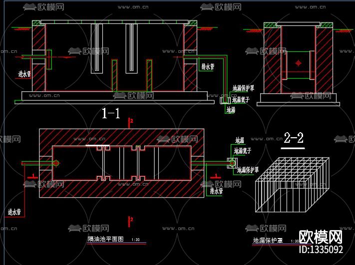 快餐店cad施工图下载（渲染图8）