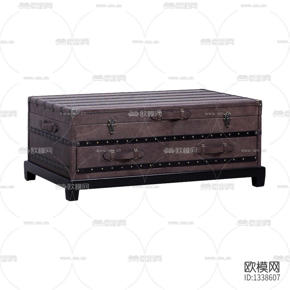 美式复古皮革收纳箱