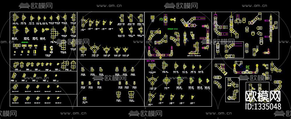水利机电cad图库下载（渲染图10）