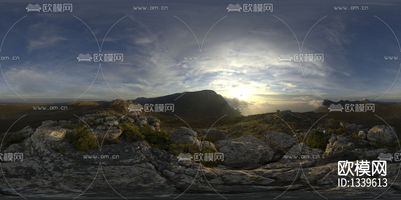 山峦黄昏风景hdr贴图下载