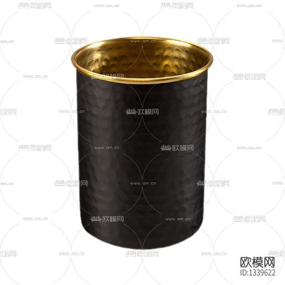 現(xiàn)代輕奢黃銅漱口杯下載