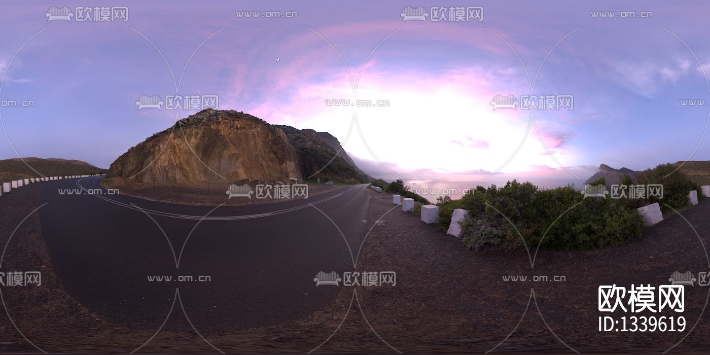 傍山公路hdr贴图下载