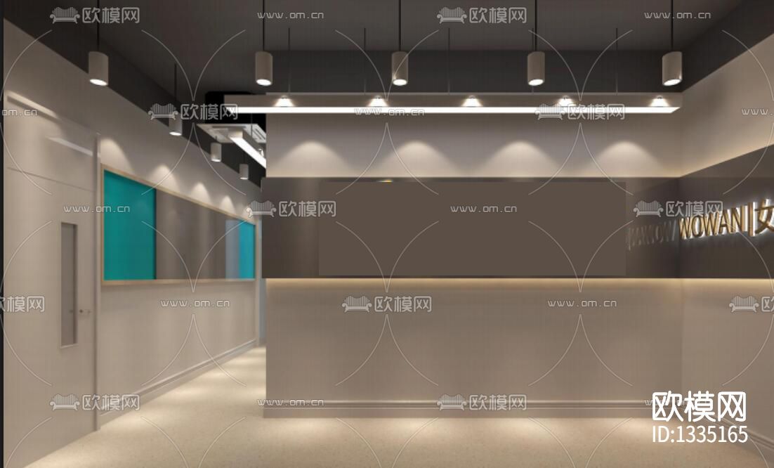 少儿培训机构cad施工图下载（渲染图3）