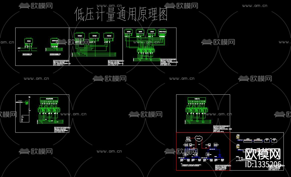 计量电表箱cad施工图
