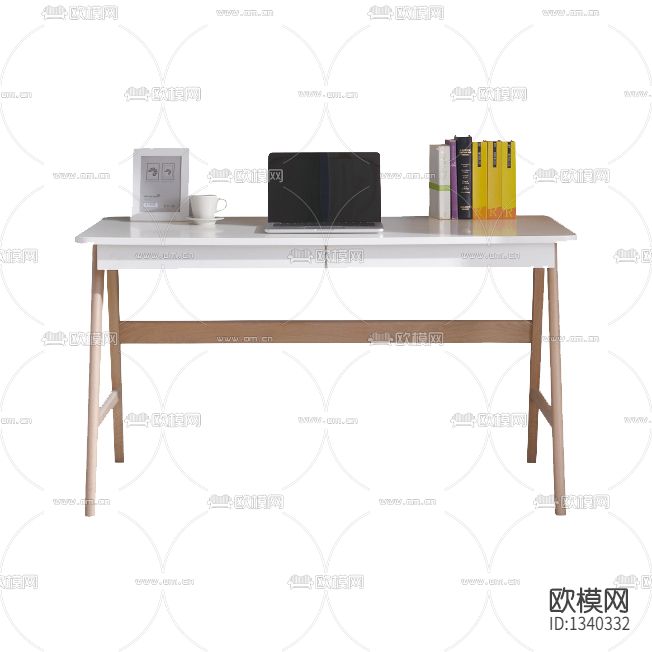 北欧简约实木书桌下载